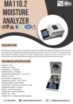 HSCo MA110.2 moisture analyzer leaflet with specification