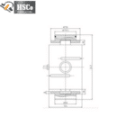 LCS-3 load cell dimension drawing