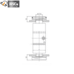 LCS-3 load cell dimension drawing, second view