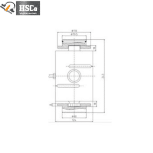 LCS-3 load cell dimension drawing