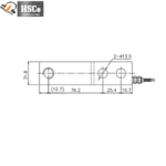 Cantilever Beam Load Cell HSC LCX-1 - view 3