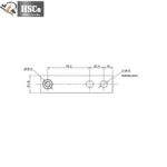 LCX-1-FJ/JZM load cell side drawing with through holes