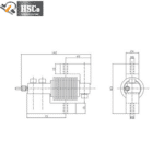 Bellows load cell mounting dimensions drawing