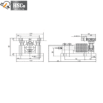 Mounting module plan and side drawings