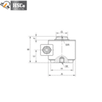 LCZ-1 column load cell dimension drawing