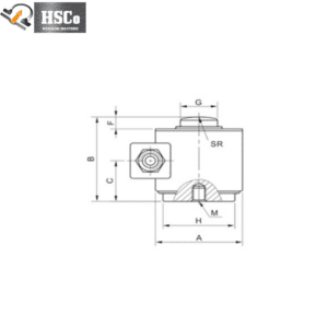 LCZ-1 column load cell dimension drawing