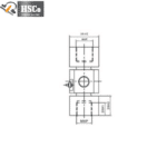 LCZ-3 column load cell drawing with thread and height marks