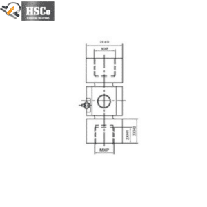 LCZ-3 column load cell drawing with thread and height marks