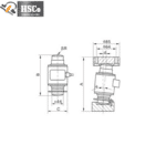 LCZ-4 column load cell dimension drawing