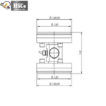LCZ-5 installation drawing with 130 mm and 138.5 mm flanges