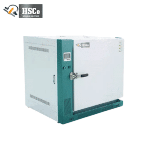 HSC-OF-FA1000 forced air oven, front view with controller and door handle