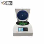Low speed centrifuge chamber with blue rotor