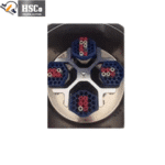 Swing-out rotor loaded with blood tubes, top view