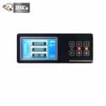 Centrifuge control panel with touch screen and keys