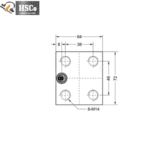 LCP-6 mounting hole pattern drawing