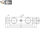 LCQ-4 load cell side drawing with dimension marks