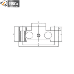 LCQ-7 ladle load cell dimension drawing, side view
