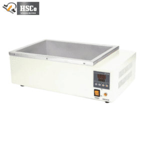 HSCo laboratory oil bath with open rectangular tank and digital temperature controller