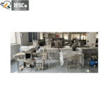 Checkweigher machines on a factory floor