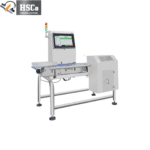 PC checkweigher with touch screen, tower light and side cabinet