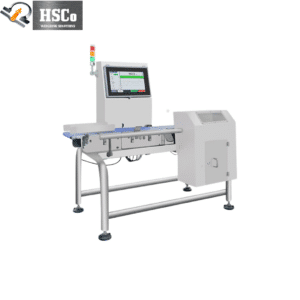 PC checkweigher with touch screen, tower light and side cabinet