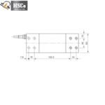 LCP-3 load cell top view drawing