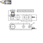 Single-ended shear beam load cell: general assembly drawing A