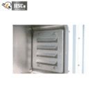 HSCo vacuum drying oven interior close-up showing a metal chamber wall with four horizontal slots