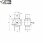 LCD 3 tension load cell dimension drawing