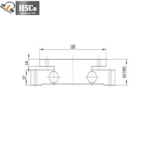 LCQ-8 front drawing with 108 mm length