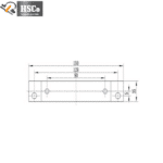LCQ-8 top drawing with 150 mm length