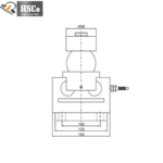 LCQ-9 load cell front dimension drawing