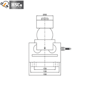 LCQ-9 load cell front dimension drawing