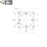 LCL-1 load cell base plate drawing