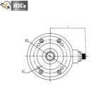LCZL-1 tension sensor front drawing