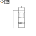 Side dimension drawing of the S type load cell