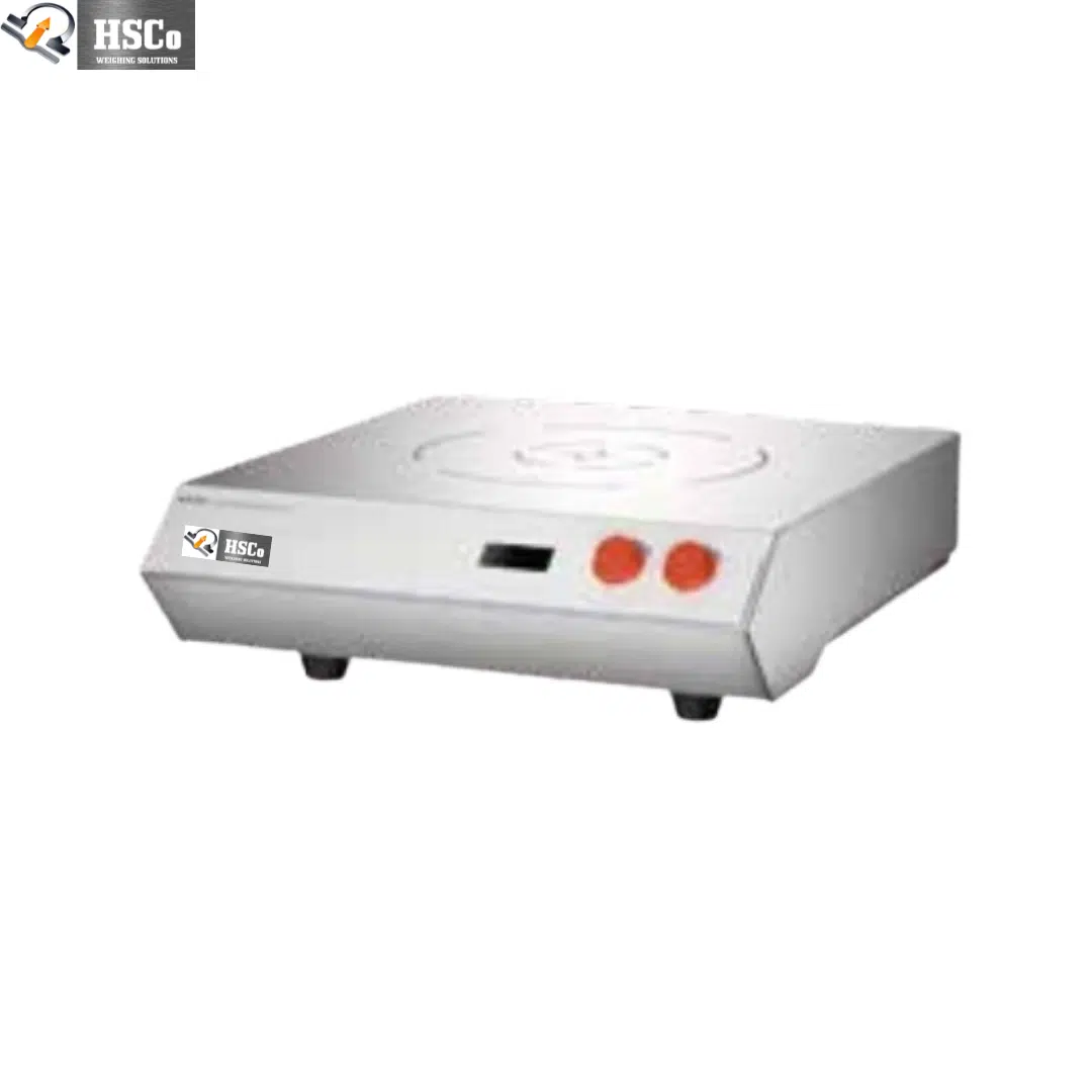 1- Stainless Steel Body Magnetic Stirrers with Heated Plate and Timer - Pro Series HSCo stainless steel magnetic stirrer, angled view