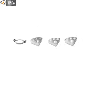 Heating module tray ring with handles and vial blocks