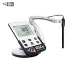 Edge Series tablet-type pH meter with 5-inch display and electrode holder