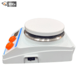 Heating magnetic stirrer rear view with power switch