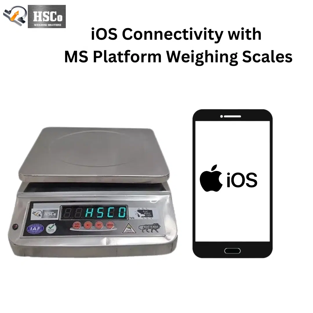 IOS Connectivity withTable top Weighing Scale IOS Connectivity with Table top Weighing Scale