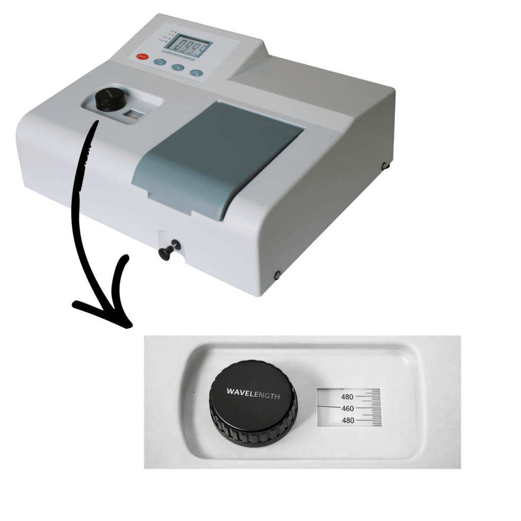 Keypad Type Single Beam Spectrophotometer Knob type Series 2 with LCD Display 5