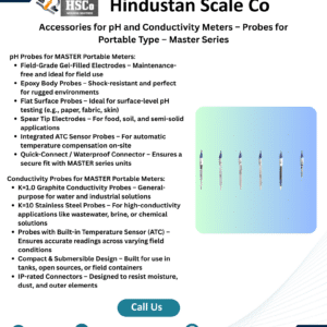 Accessories for pH and conductivity meters: probes for portable MASTER Series leaflet