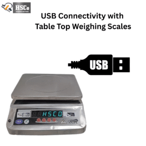 USB Connectivity with Table top Weighing Scale
