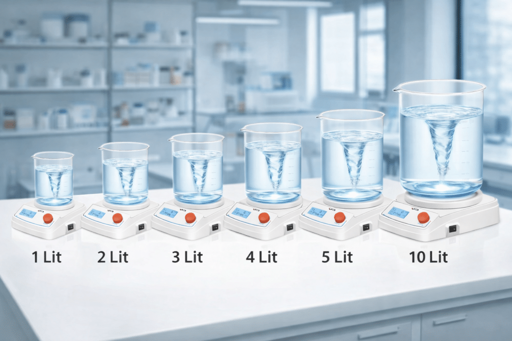WIDE VOLUME CAPACITY RANGE