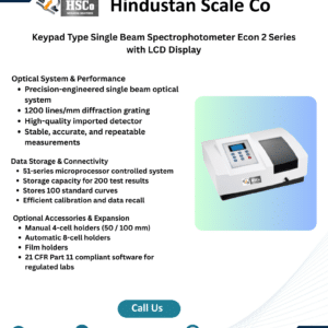 Econ 2 series keypad spectrophotometer leaflet