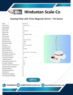HSCo heating plate with timer magnetic stirrer Pro series leaflet