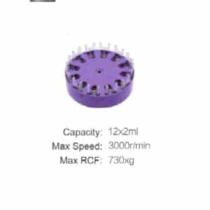 Centrifuge rotor for 12 x 2 ml tubes, 3,000 rpm, 730 x g