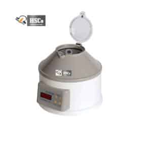 HSCo HSC-C-NK4TTE centrifuge with clear lid and digital panel