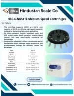 HSC-C-NK5TTE medium-speed centrifuge leaflet with key features and specifications